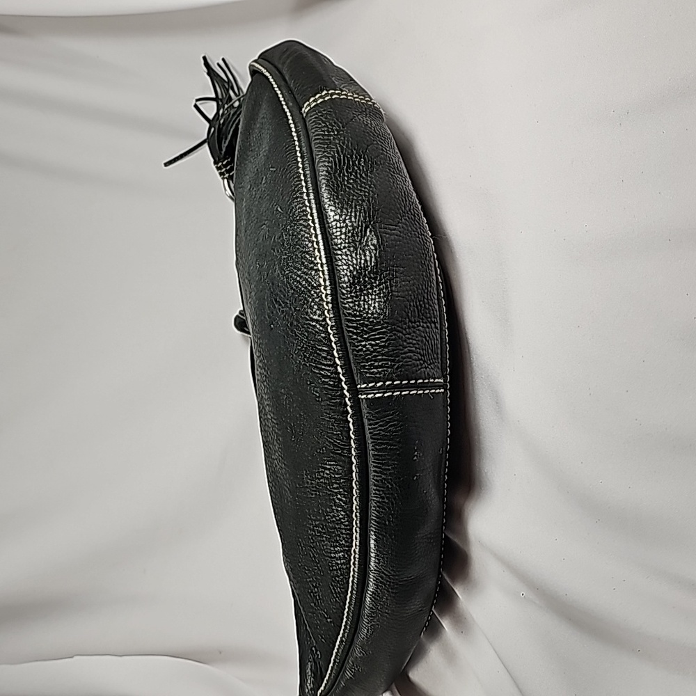 Fossil Black Pebbled Leather Hobo Bag - Picture 4 of 11